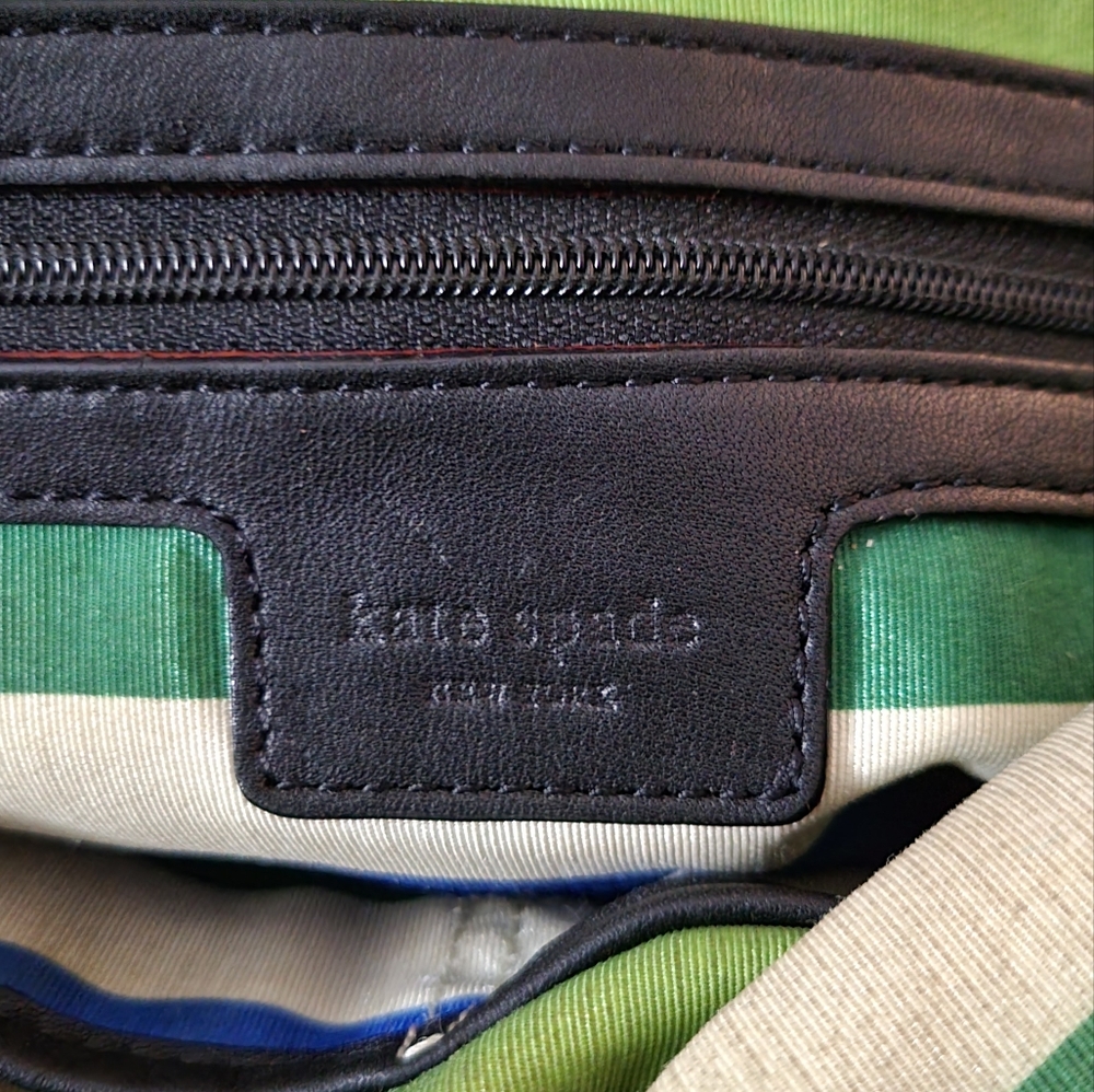 Kate Spade Black Leather Tote Bag - Picture 4 of 10